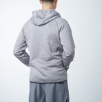 Sweat Wicking Zip Hoodie // Gray (S)