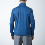 Quarter Zip Sweatshirt // Blue (XS)