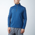 Quarter Zip Sweatshirt // Blue (XS)