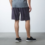 Scratch Matrix Shorts // Dark Purple (XS)