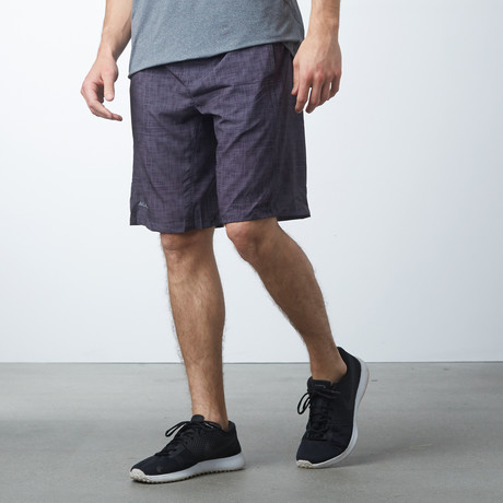 Scratch Matrix Shorts // Dark Purple (XS)