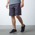 Scratch Matrix Shorts // Dark Purple (XS)