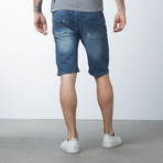 Modern Zippered Shorts // Medium Blue (32)