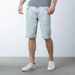 Denim Bleached Shorts // Light Blue (30)