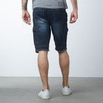 Denim Cargo Shorts // Dark Tint (30)