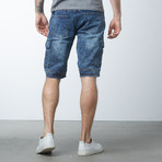 Denim Cargo Shorts // Light Blue (30)