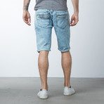 Moto Cuffed Jean Short // Indigo (32)