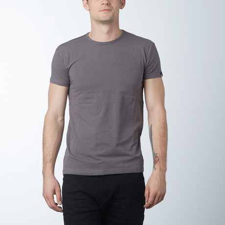 Crew Neck T-Shirt // Taupe (S)