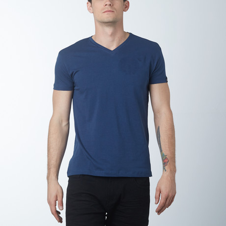 V-neck T-Shirt // Dark Denim (S)
