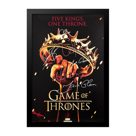Signed + Framed Poster // Game of Thrones