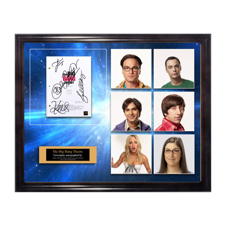 Signed Script Collage // The Big Bang Theory
