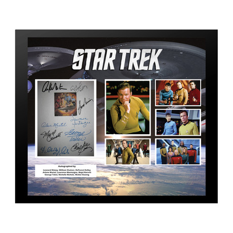 Autographed + Framed Screenplay Collage // Star Trek