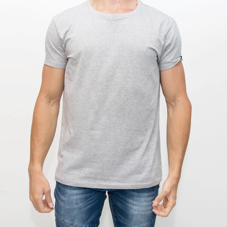 Men's Crew Neck T-Shirt // Light Heather Gray (S)