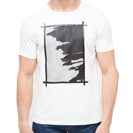 Abstract Mesh T-Shirt // White (S)