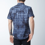Linear Short Sleeve Shirt // D Gray (M)