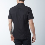 The Barber Short Sleeve Shirt // Black (L)