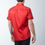 Silk 2 Short Sleeve Shirt // Coral (S)