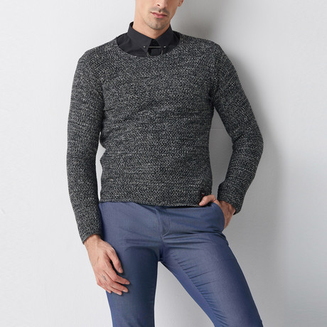 Tricot Knit Sweater // Black (S)