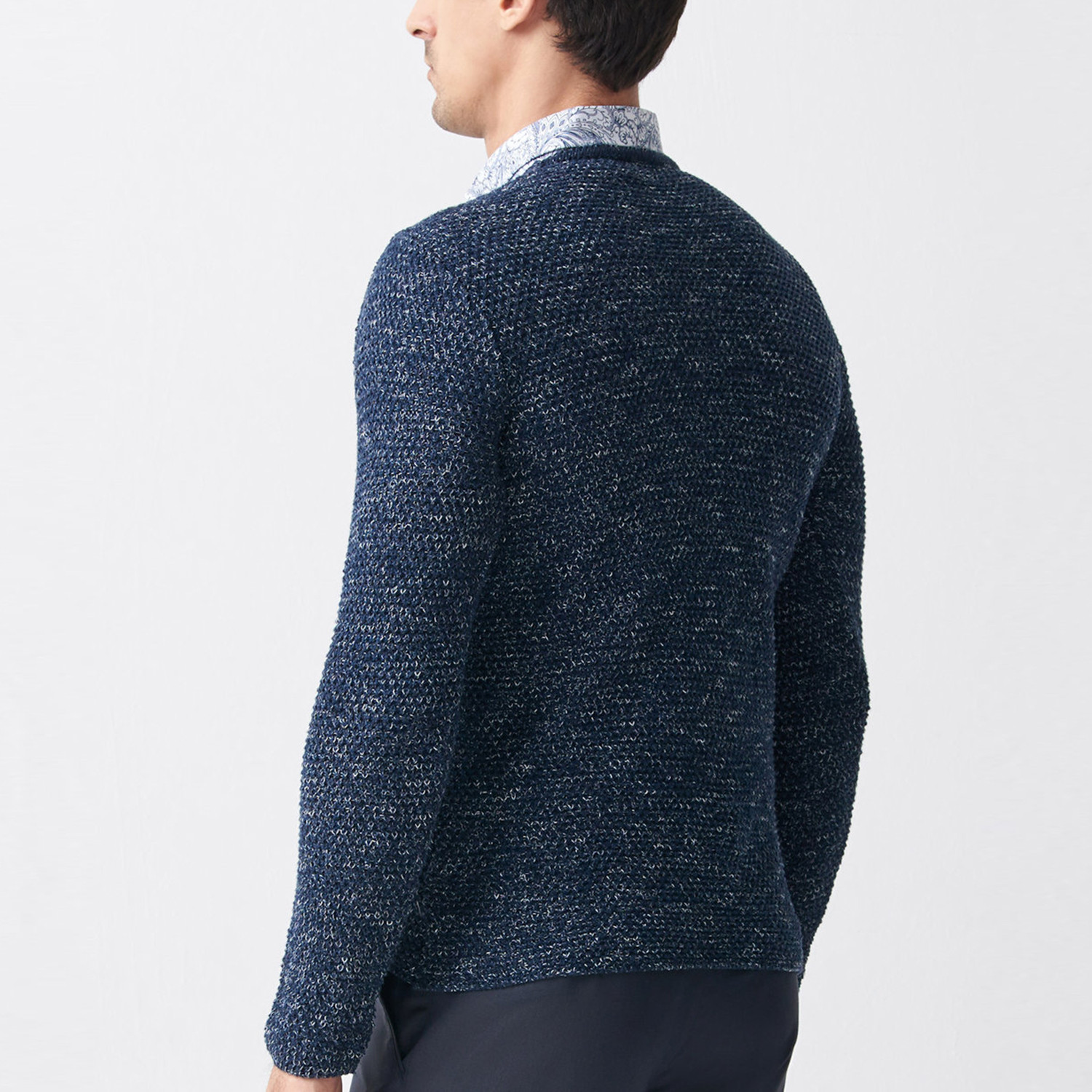 Tricot Knit Sweater // Dark Blue (S) MCR Touch of Modern