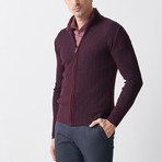 Tricot Cardigan // Claret Red (L)