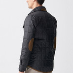 Quilted Mont Jacket // Black +Brown (Euro: 58)