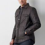 Quilted Mont Jacket // Black + Navy (Euro: 56)