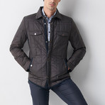 Quilted Mont Jacket // Black + Navy (Euro: 56)