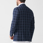 Plaid Blazer // Dark Blue (Euro: 46)