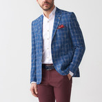 Plaid Blazer // İndigo (Euro: 52)