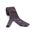 Amedeo Exclusive // Silk Tie // Chocolate Brown Paisley