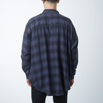 Plaid Parson Box Shirt // Azurite (XL)