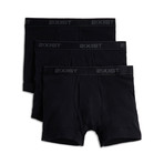 Essential Cotton Boxer Brief // Black // 3-Pack (XL)
