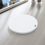 Tower // Round Trivet (White)