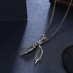 Filigree Dangling Wings Necklace