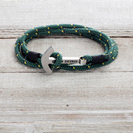 Multicolored Double Stranded Cord Anchor Bracelet