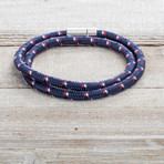 Multicolored Double Stranded Braided Cord Bracelet