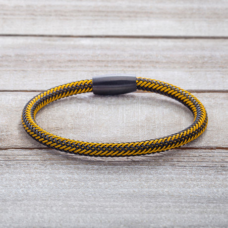 Two-Tone Braided Wire Bracelet
