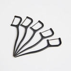 Charcoal-Infused Floss Picks // Pack of 120