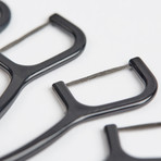 Charcoal-Infused Floss Picks // Pack of 120