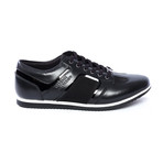 Preston Leather Sneakers // Black (Euro: 41)