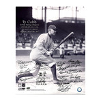 Batting Champions Multi Signed "Cobb Batting" Photo