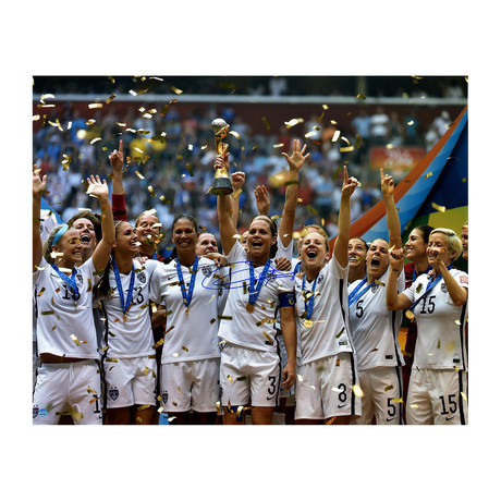 Christie Rampone Signed Team USA 2015 Women's World Cup Photo