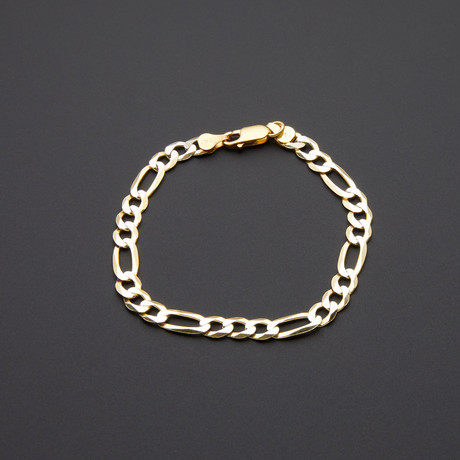 Gold Plated 2-Tone Pave Bracelet