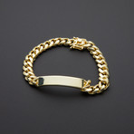 Gold Plated Miami Cuban ID Bracelet