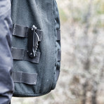 Black Panther Titanium Knife + Glass Breaker + Pocket Clip // Black