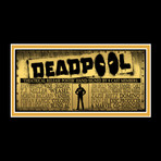Deadpool 2 Thanksgiving // Cast Signed Mini Poster // Custom Frame
