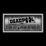 Deadpool // Ryan Reynolds + Stan Lee Signed Photo // Custom Frame