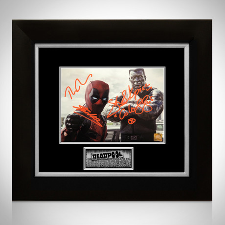 Deadpool + Colossus // Ryan Reynolds + Stefan Kapicic + Stan Lee Signed Photo // Custom Frame