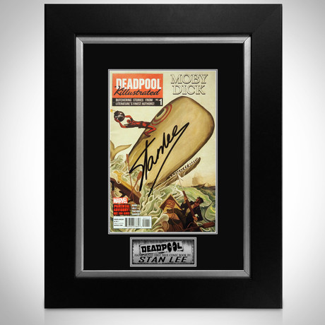 Deadpool Killustrated #1 // Stan Lee Signed Comic // Custom Frame