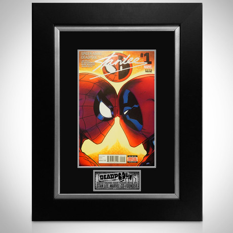 Spiderman/Deadpool #1 // Stan Lee Signed Comic // Custom Frame